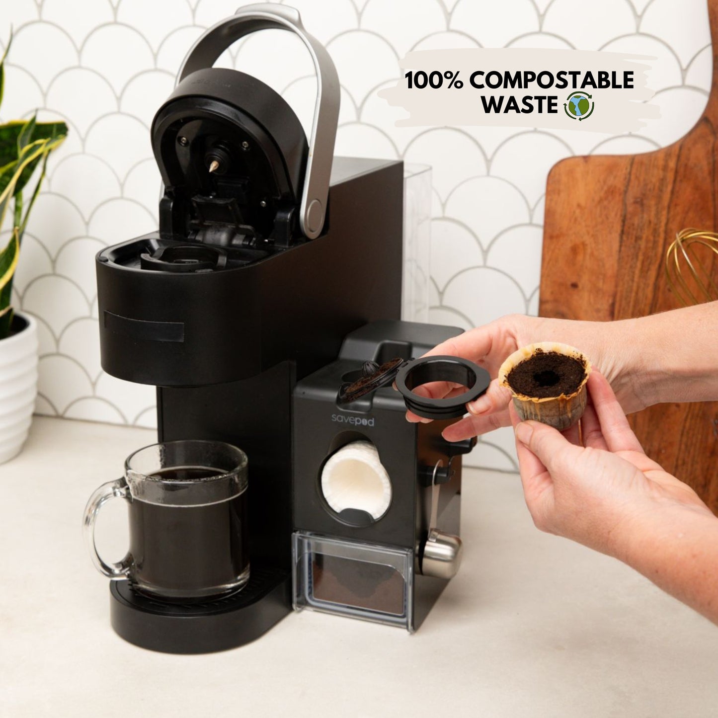 Savepod® Disposable Coffee Filters - 100% Compostable