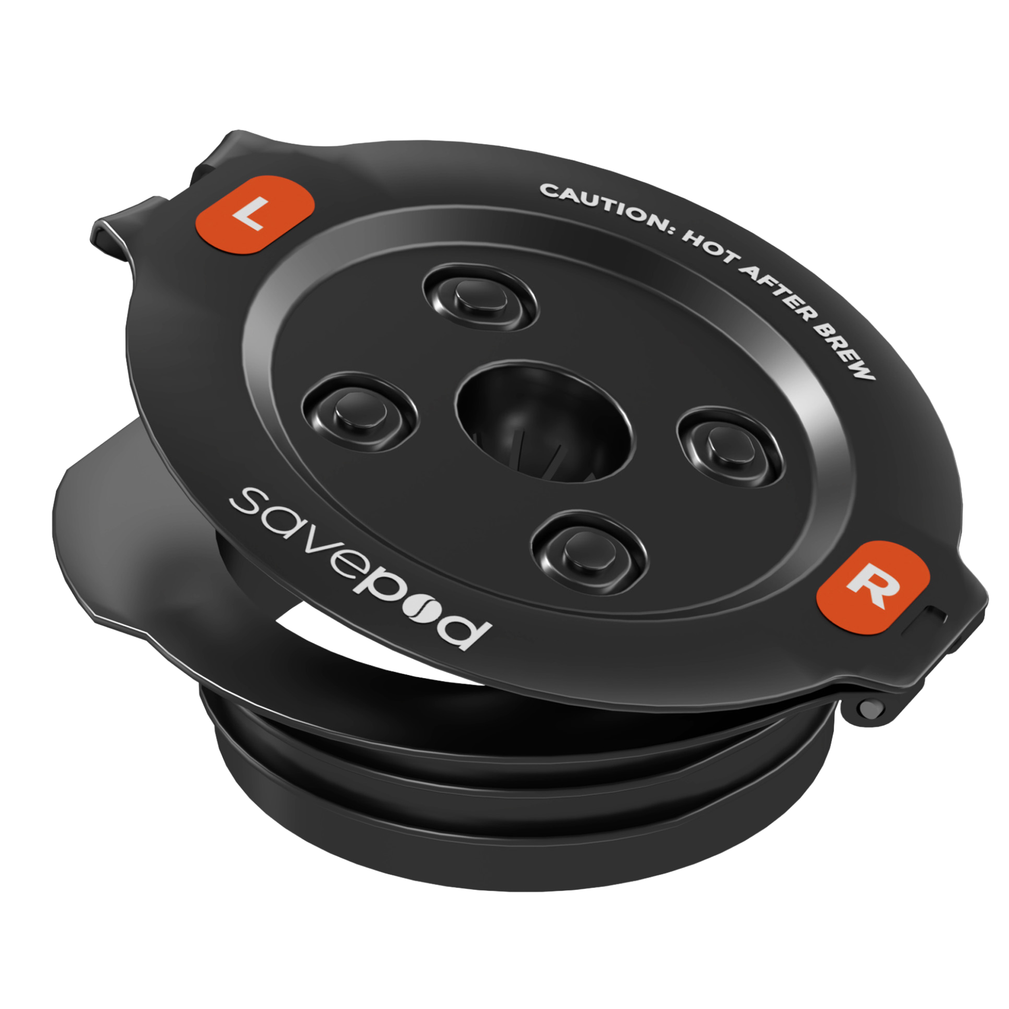 Universal ring: One open center hole + four plugged outer openings