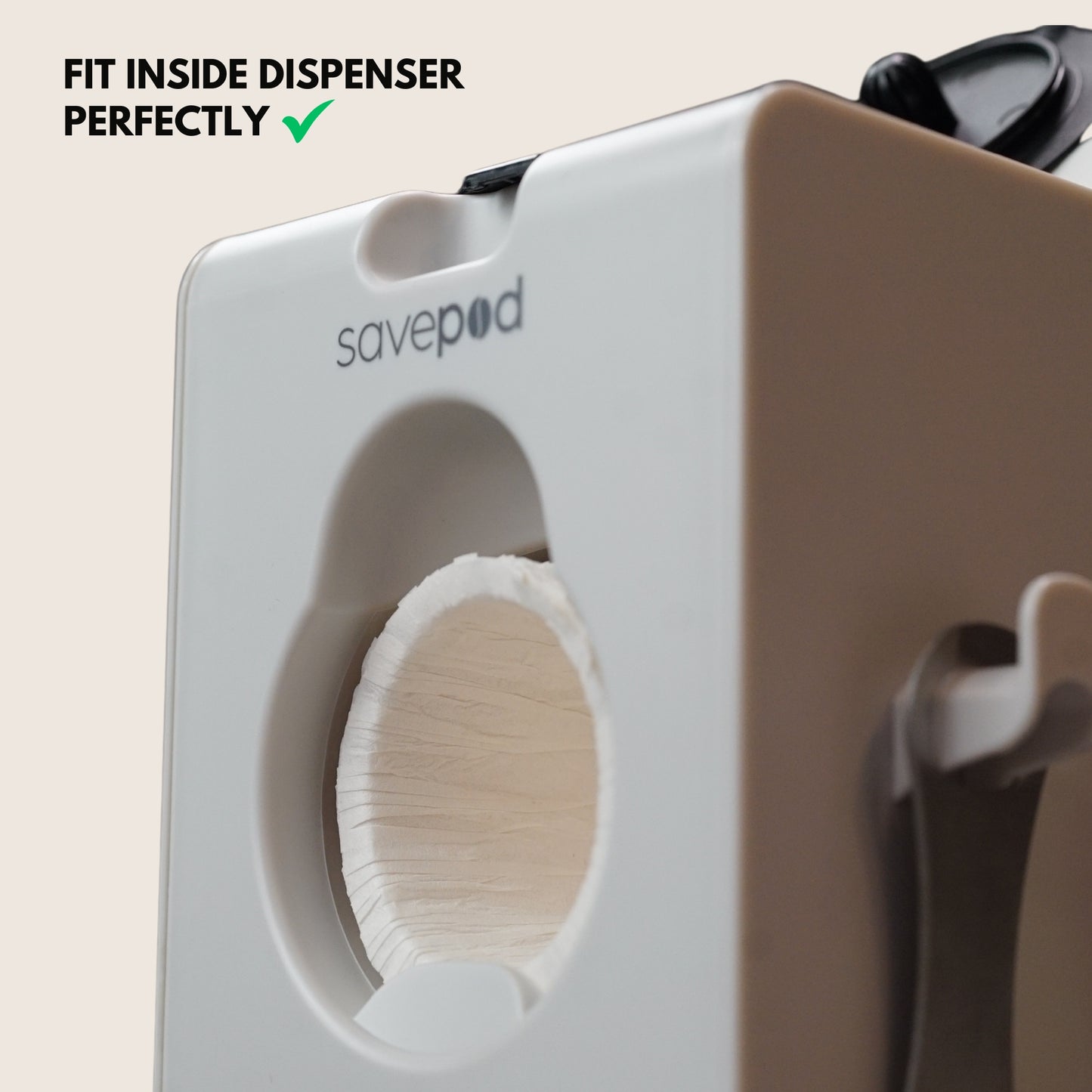 Savepod® Disposable Coffee Filters - Only Genuine Filters Made Exclusively for Savepod - 100% Compostable