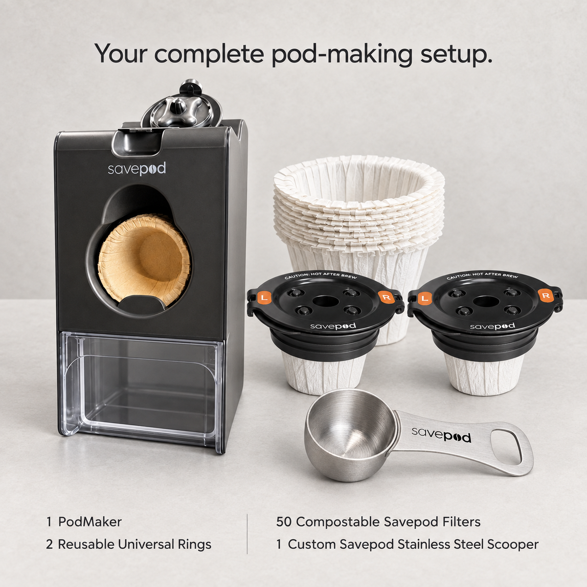Savepod® PodMaker Starter Kit Bundle With Filter Replacement Guarantee*