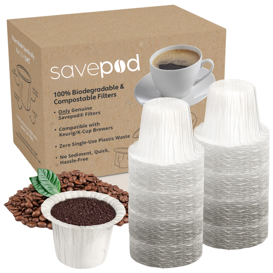 Savepod® Disposable Coffee Filters - 100% Compostable